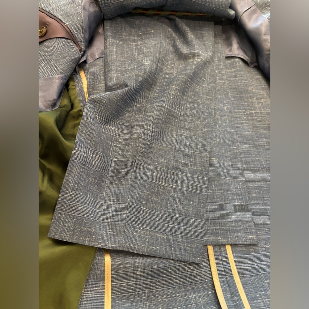 Ted Baker London Suit 38S Karl Plaid Blue - Picture 2 of 5